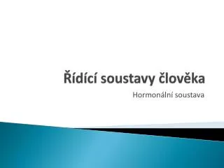 d c soustavy lov ka