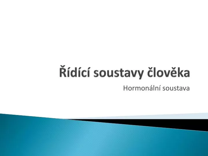 d c soustavy lov ka