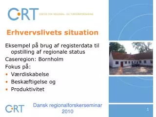 erhvervslivets situation
