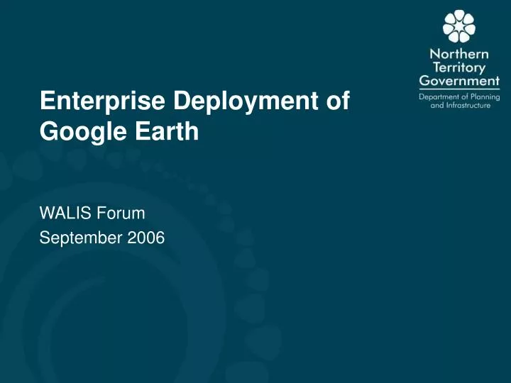 enterprise deployment of google earth