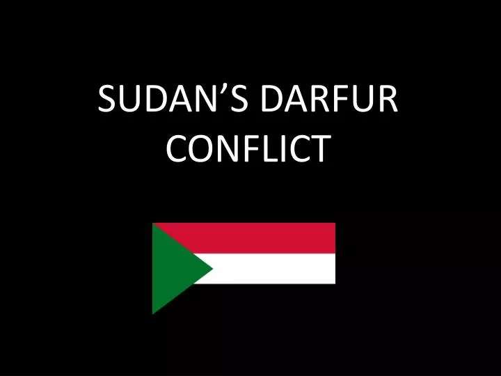 sudan s darfur conflict