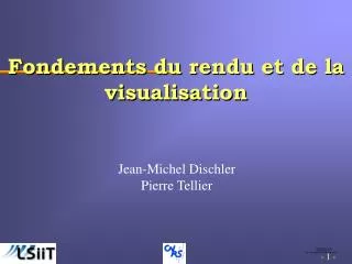 fondements du rendu et de la visualisation