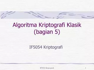 algoritma kriptografi klasik bagian 5