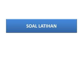 soal latihan