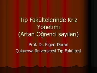 t p fak ltelerinde kriz y netimi artan renci say lar