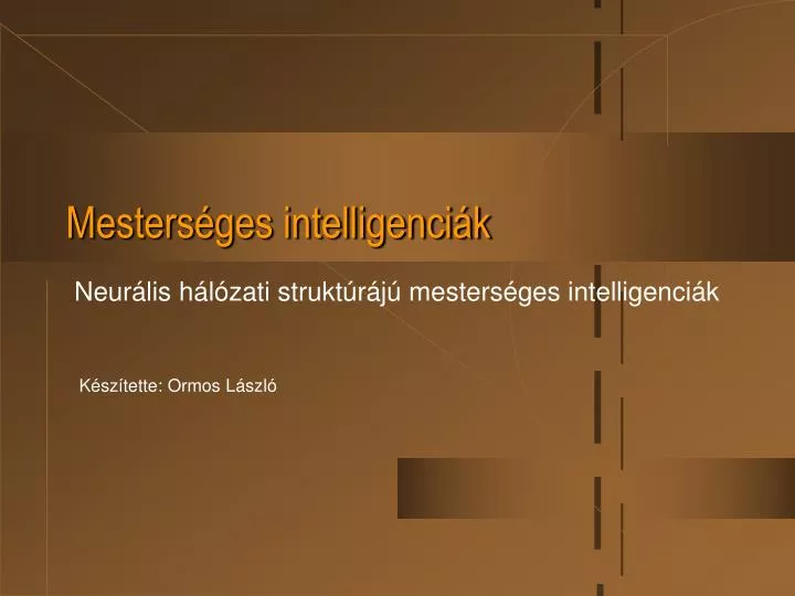 mesters ges intelligenci k