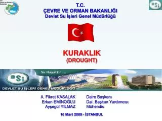 t c evre ve orman bakanli i devlet su leri genel m d rl