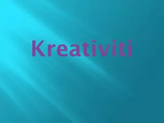 kreativiti
