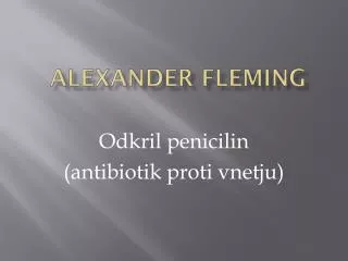 alexander fleming