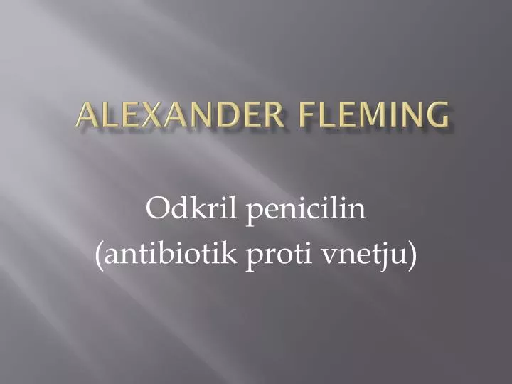 alexander fleming