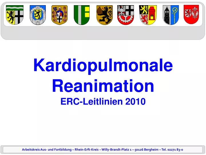 kardiopulmonale reanimation erc leitlinien 2010