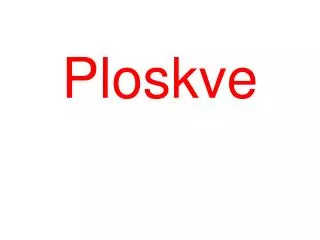 ploskve