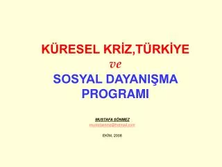k resel kr z t rk ye ve sosyal dayani ma programi