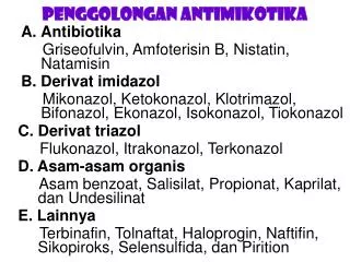 penggolongan antimikotika