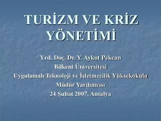 tur zm ve kr z y net m