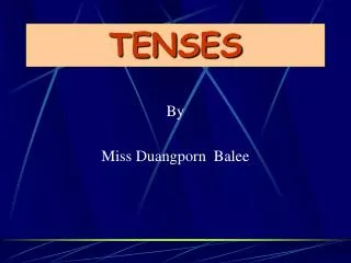 tenses
