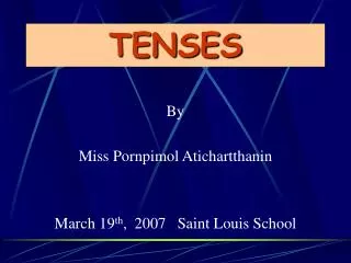 tenses