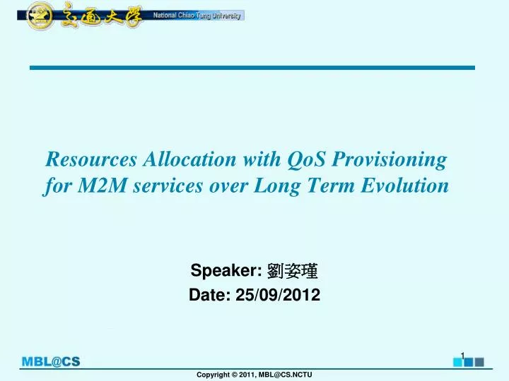 resources allocation with qos provisioning for m2m services over long term evolution