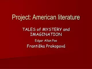 Project: American literature