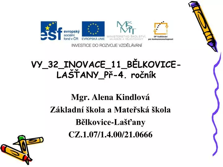 vy 32 inovace 11 b lkovice la any p 4 ro n k