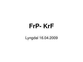 frp krf
