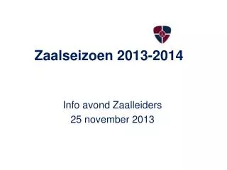 zaalseizoen 2013 2014