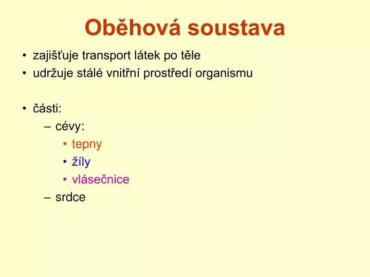 ob hov soustava