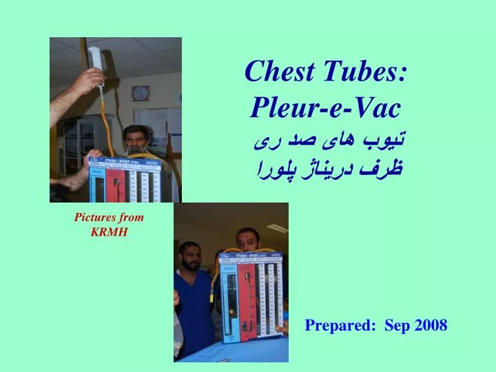 chest tubes pleur e vac