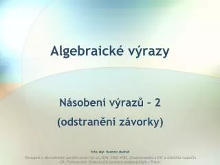 algebraick v razy
