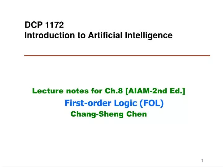 dcp 1172 introduction to artificial intelligence