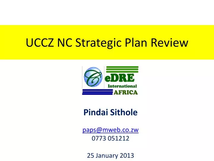 uccz nc strategic plan review