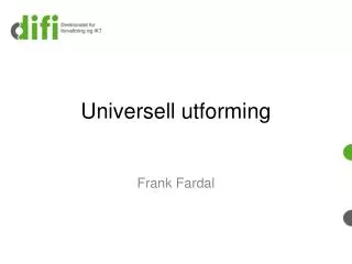 universell utforming