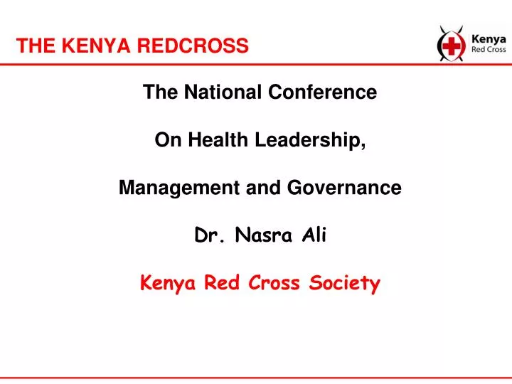 the kenya redcross