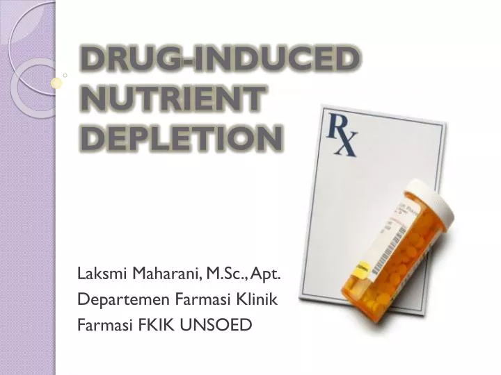 drug induced nutrient depletion