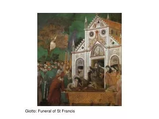 Giotto: Funeral of St Francis