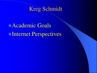 kreg schmidt