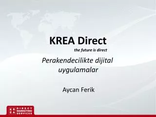KREA Direct the future is direct