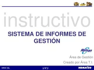 sistema de informes de gesti n