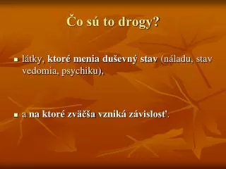 o s to drogy