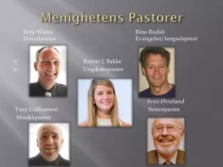 menighetens pastorer