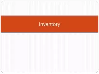 inventory
