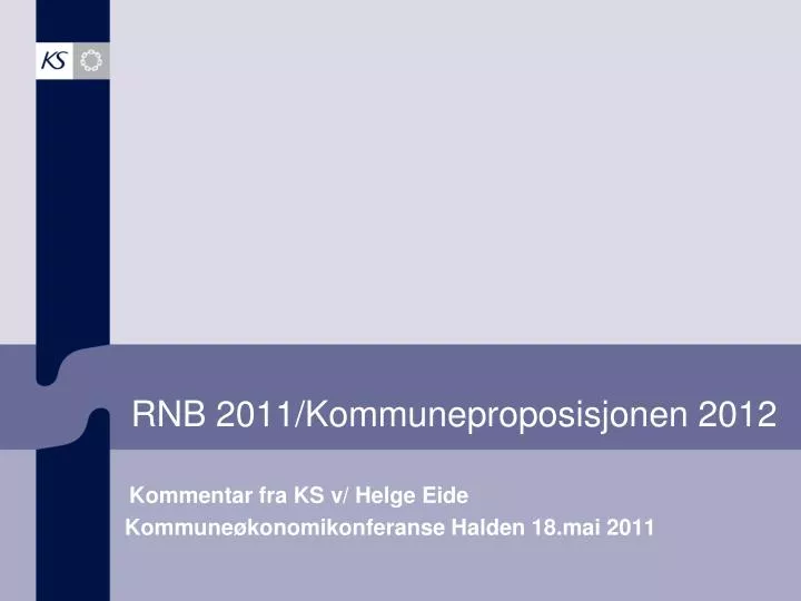 rnb 2011 kommuneproposisjonen 2012