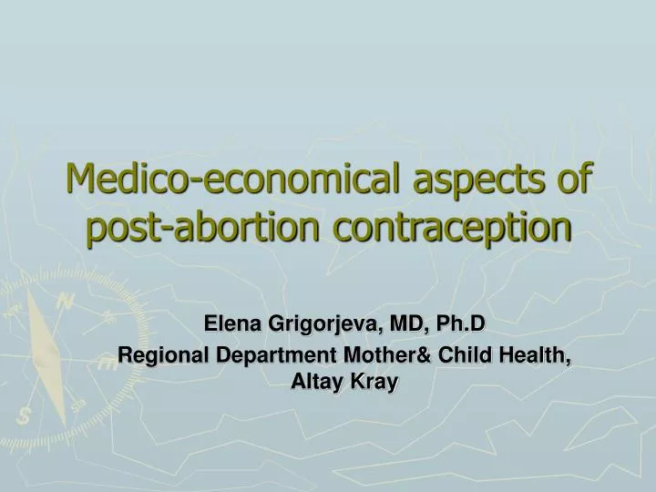 medico economical aspects of post abortion contraception