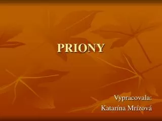 priony