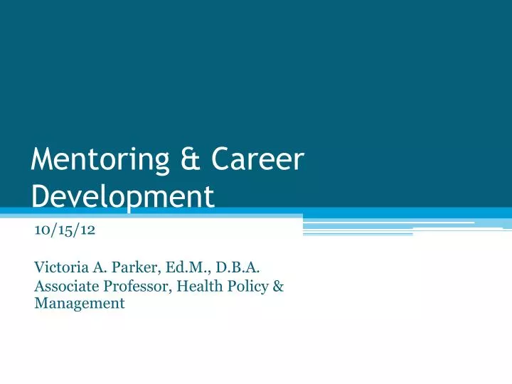 mentoring career development