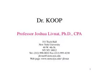 Dr. KOOP