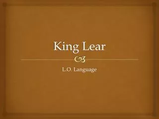 King Lear