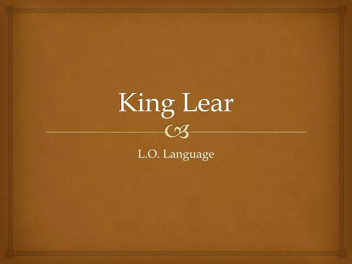 king lear