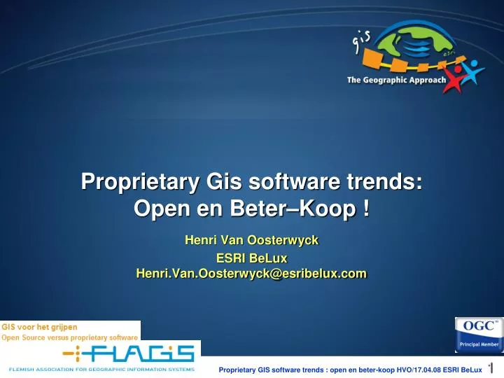 proprietary gis software trends open en beter koop