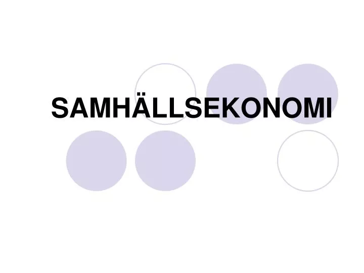 samh llsekonomi